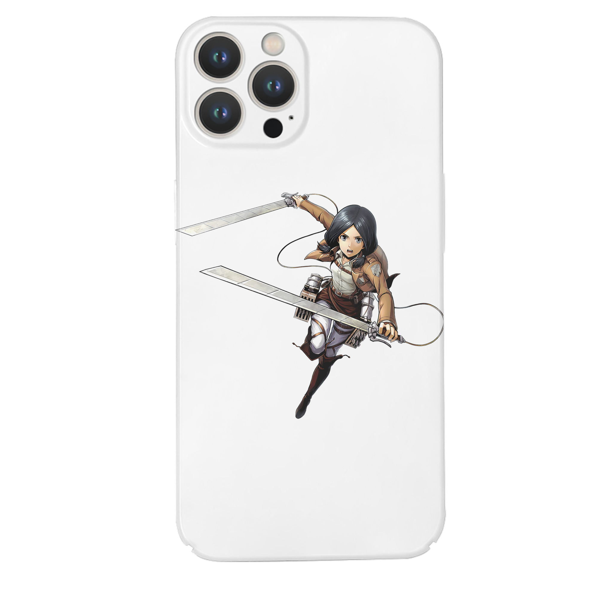 （画像用） 進撃の巨人 ミカサ·アッカーマン Attack on Titan Mikasa Ackerman 【iPhone 14シリーズ対応】ハードケース